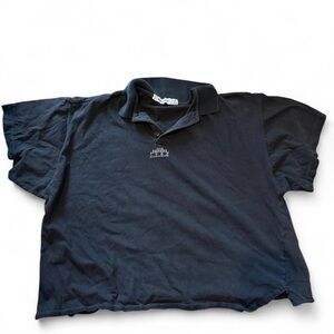 Esprit sport 1985 crop black polo shirt, Size M
